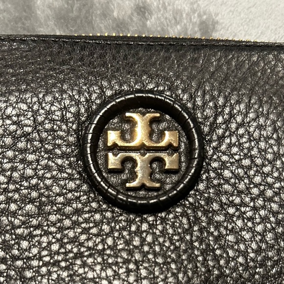 TORY BURCH Black Soft Leather Wallet Gently Used - Picture 2 of 10